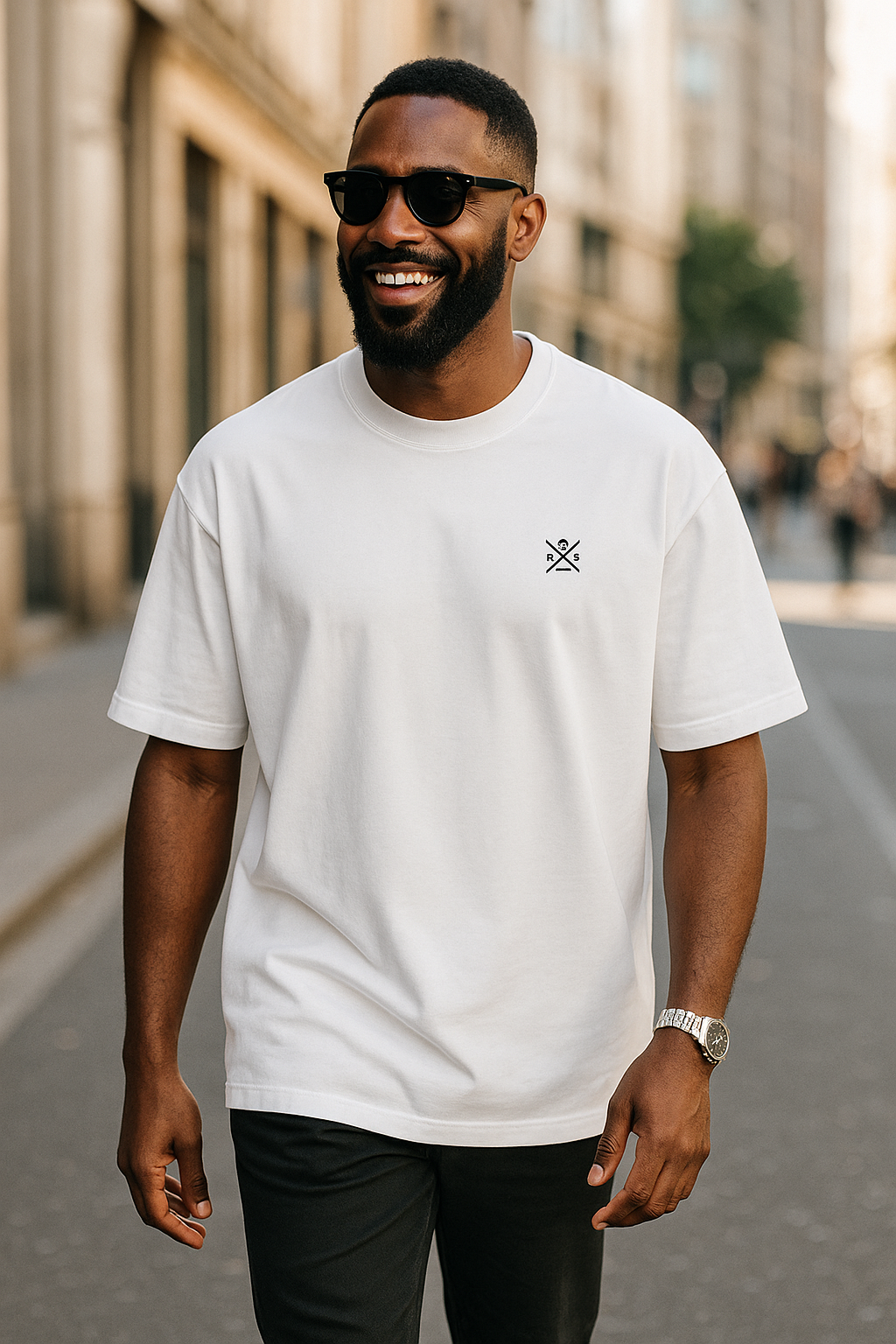 ICONIC OVERSIZED LAUREL T-SHIRT