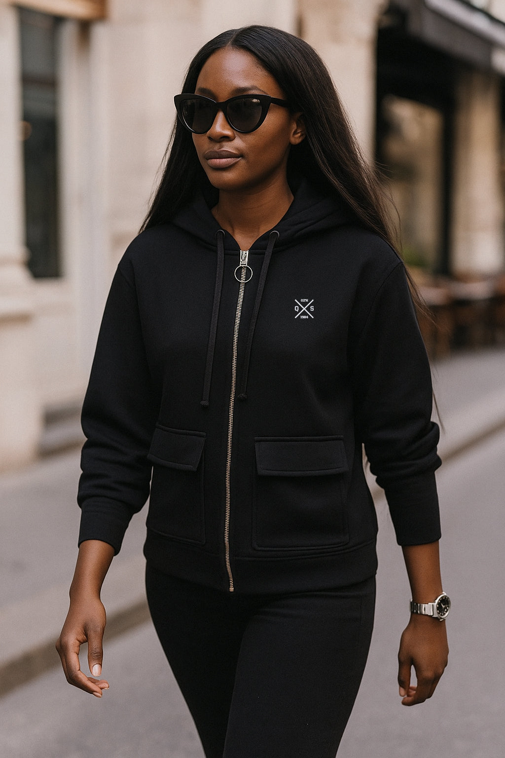 ICONIC ZIP-UP HOODED SWEATSHIRT