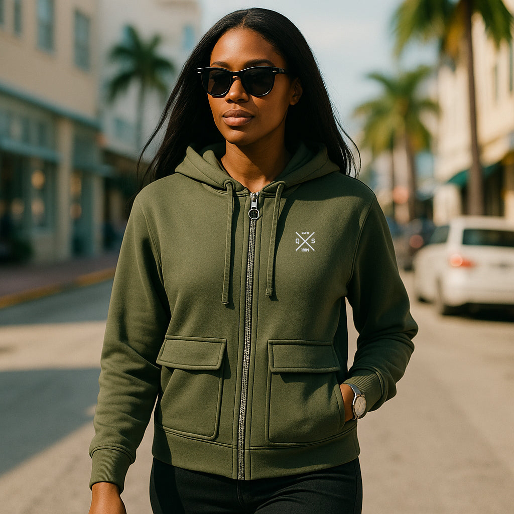 ICONIC ZIP-UP HOODED SWEATSHIRT 