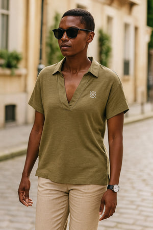 ICONIC PURE LINEN POLO