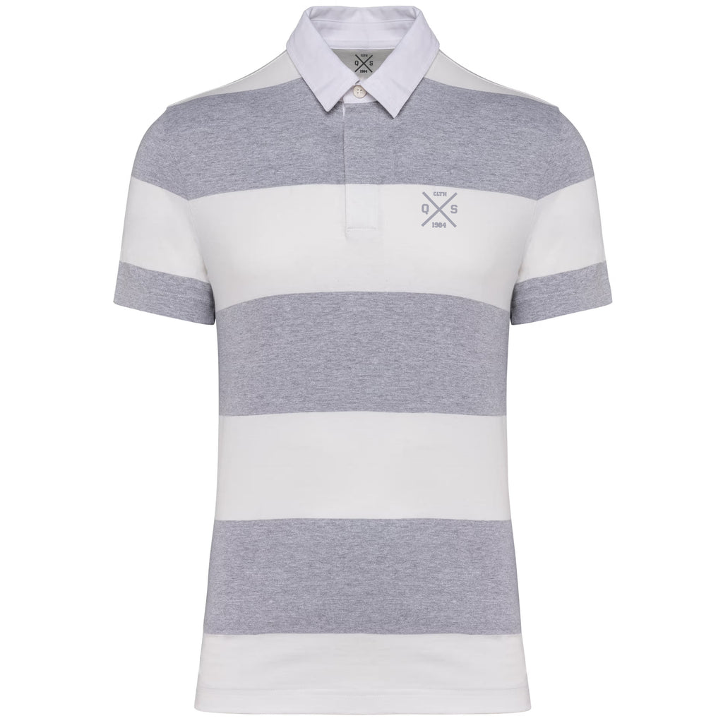 ICONIC STRIPED RUGBY POLO SHIRT