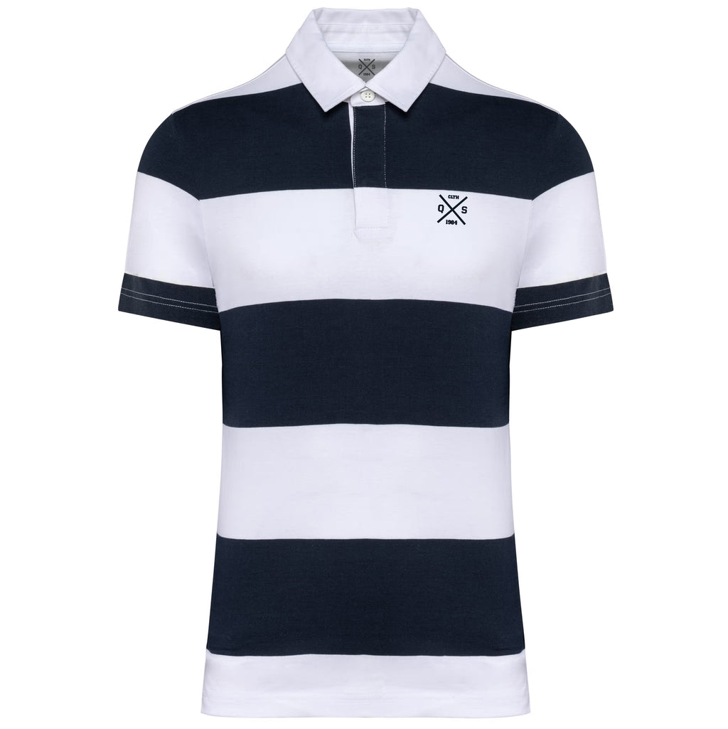 ICONIC STRIPED RUGBY POLO SHIRT
