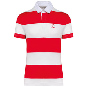 ICONIC STRIPED RUGBY POLO SHIRT