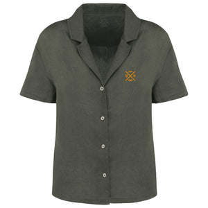 ICONIC CAMP COLLAR SHIRT &amp; LINEN SHORTS