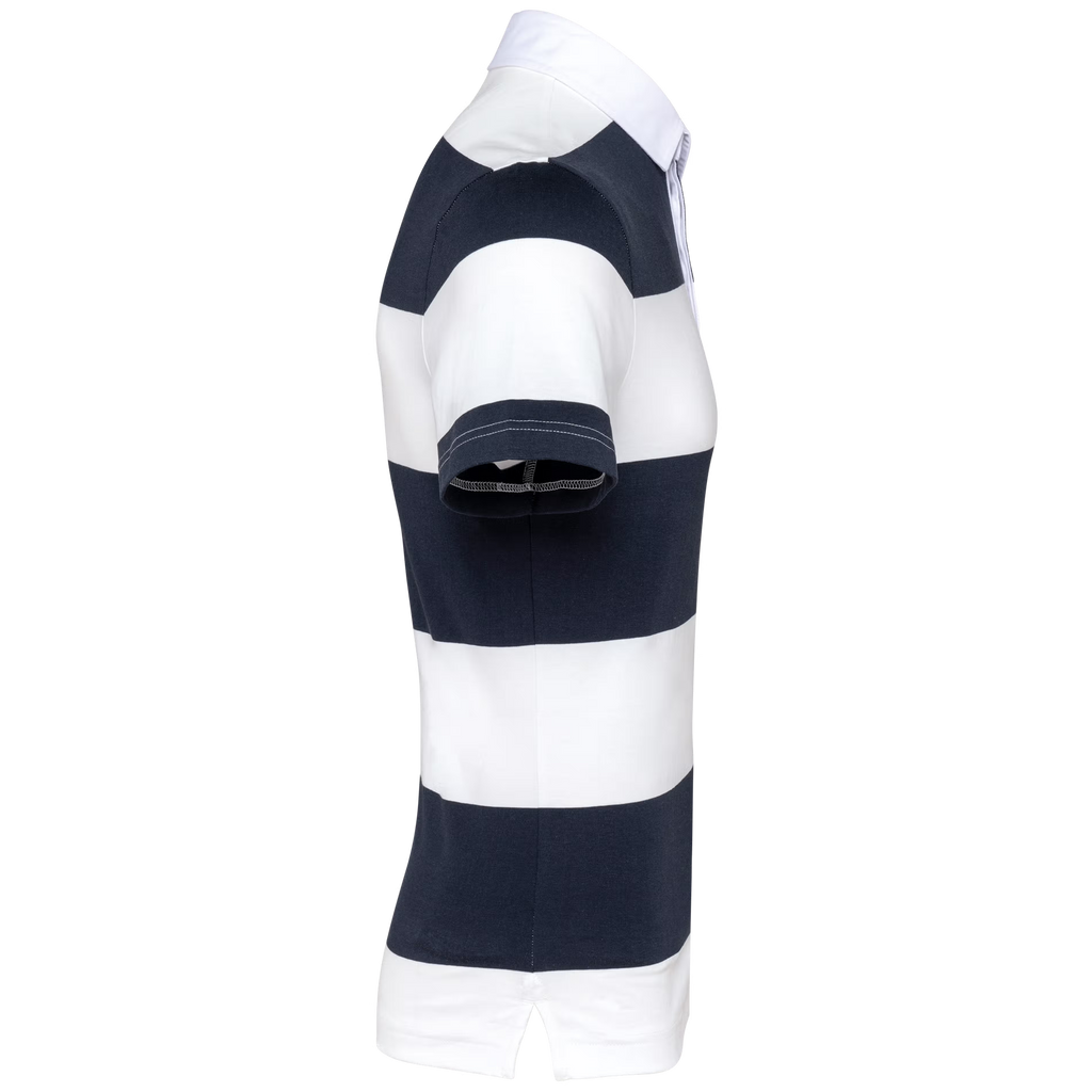 ICONIC STRIPED RUGBY POLO SHIRT